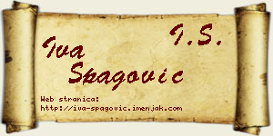 Iva Špagović vizit kartica
